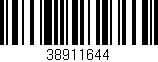 Código de barras (EAN, GTIN, SKU, ISBN): '38911644'