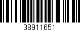 Código de barras (EAN, GTIN, SKU, ISBN): '38911651'