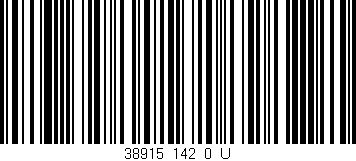 Código de barras (EAN, GTIN, SKU, ISBN): '38915_142_0_U'