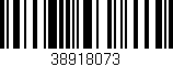 Código de barras (EAN, GTIN, SKU, ISBN): '38918073'