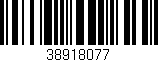 Código de barras (EAN, GTIN, SKU, ISBN): '38918077'