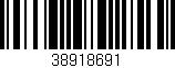 Código de barras (EAN, GTIN, SKU, ISBN): '38918691'