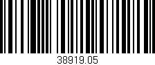 Código de barras (EAN, GTIN, SKU, ISBN): '38919.05'