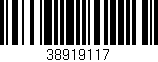 Código de barras (EAN, GTIN, SKU, ISBN): '38919117'