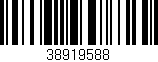 Código de barras (EAN, GTIN, SKU, ISBN): '38919588'