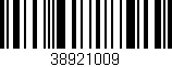 Código de barras (EAN, GTIN, SKU, ISBN): '38921009'