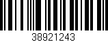 Código de barras (EAN, GTIN, SKU, ISBN): '38921243'