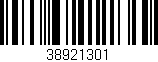 Código de barras (EAN, GTIN, SKU, ISBN): '38921301'