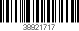 Código de barras (EAN, GTIN, SKU, ISBN): '38921717'