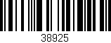 Código de barras (EAN, GTIN, SKU, ISBN): '38925'