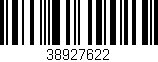 Código de barras (EAN, GTIN, SKU, ISBN): '38927622'