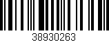 Código de barras (EAN, GTIN, SKU, ISBN): '38930263'