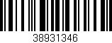 Código de barras (EAN, GTIN, SKU, ISBN): '38931346'