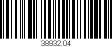 Código de barras (EAN, GTIN, SKU, ISBN): '38932.04'