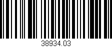 Código de barras (EAN, GTIN, SKU, ISBN): '38934.03'