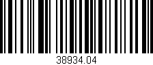Código de barras (EAN, GTIN, SKU, ISBN): '38934.04'