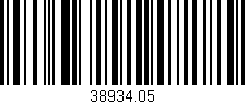 Código de barras (EAN, GTIN, SKU, ISBN): '38934.05'