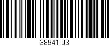 Código de barras (EAN, GTIN, SKU, ISBN): '38941.03'