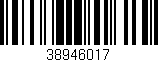 Código de barras (EAN, GTIN, SKU, ISBN): '38946017'