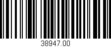 Código de barras (EAN, GTIN, SKU, ISBN): '38947.00'