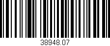 Código de barras (EAN, GTIN, SKU, ISBN): '38948.07'