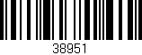 Código de barras (EAN, GTIN, SKU, ISBN): '38951'