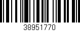 Código de barras (EAN, GTIN, SKU, ISBN): '38951770'