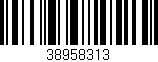 Código de barras (EAN, GTIN, SKU, ISBN): '38958313'