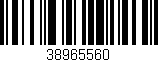 Código de barras (EAN, GTIN, SKU, ISBN): '38965560'