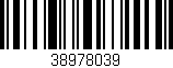 Código de barras (EAN, GTIN, SKU, ISBN): '38978039'