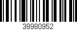 Código de barras (EAN, GTIN, SKU, ISBN): '38980952'