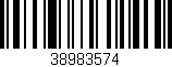 Código de barras (EAN, GTIN, SKU, ISBN): '38983574'