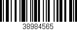 Código de barras (EAN, GTIN, SKU, ISBN): '38984565'