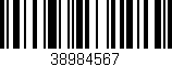 Código de barras (EAN, GTIN, SKU, ISBN): '38984567'