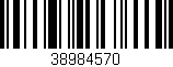 Código de barras (EAN, GTIN, SKU, ISBN): '38984570'