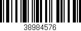 Código de barras (EAN, GTIN, SKU, ISBN): '38984576'