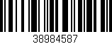 Código de barras (EAN, GTIN, SKU, ISBN): '38984587'