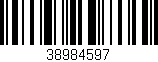 Código de barras (EAN, GTIN, SKU, ISBN): '38984597'