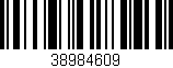 Código de barras (EAN, GTIN, SKU, ISBN): '38984609'