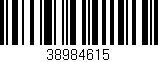 Código de barras (EAN, GTIN, SKU, ISBN): '38984615'