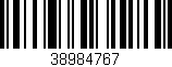 Código de barras (EAN, GTIN, SKU, ISBN): '38984767'