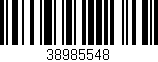 Código de barras (EAN, GTIN, SKU, ISBN): '38985548'