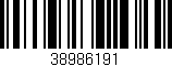 Código de barras (EAN, GTIN, SKU, ISBN): '38986191'