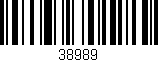 Código de barras (EAN, GTIN, SKU, ISBN): '38989'