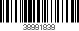 Código de barras (EAN, GTIN, SKU, ISBN): '38991839'