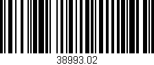 Código de barras (EAN, GTIN, SKU, ISBN): '38993.02'