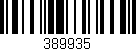 Código de barras (EAN, GTIN, SKU, ISBN): '389935'