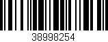 Código de barras (EAN, GTIN, SKU, ISBN): '38998254'