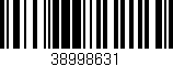 Código de barras (EAN, GTIN, SKU, ISBN): '38998631'