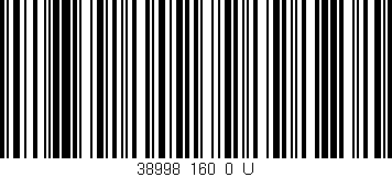 Código de barras (EAN, GTIN, SKU, ISBN): '38998_160_0_U'